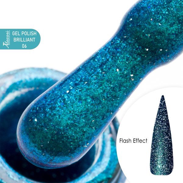 GEL POLISH BRILLIANT (FLASH EFFECT) 06 15ml.