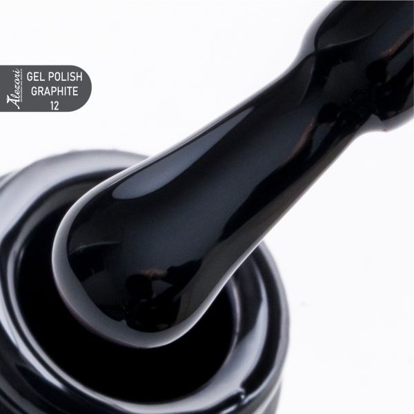 GEL POLISH GRAPHITE 12 (ΜΑΥΡΟ №287) 15ml.